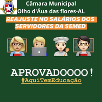 Câmara aprova Projeto de Lei que reajusta salários dos servidores efetivos da Rede Municipal de Educação