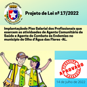 Câmara Municipal  aprova Piso Salarial dos ACS e ACE 