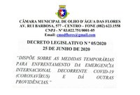 Decreto Legislativo 005/2020