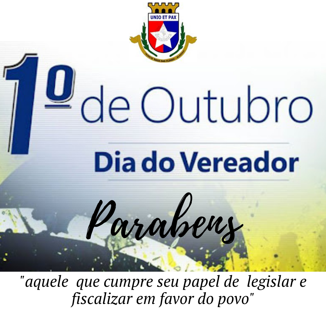 DIA DO VEREADOR